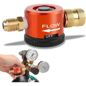 HVAC Nitrogen Regulator, Nitrogen Purge Tool, 1/4'' Flare Fitting Nitrogen Purging Regulator, Nitrogen Removal Flow Tool
