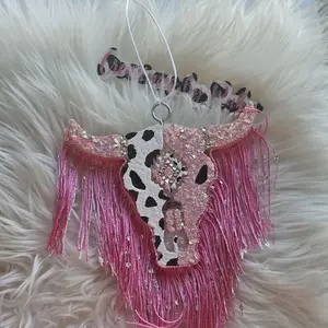 Pink Bull Skull Car Freshener - Original Air Freshener for Vehicles