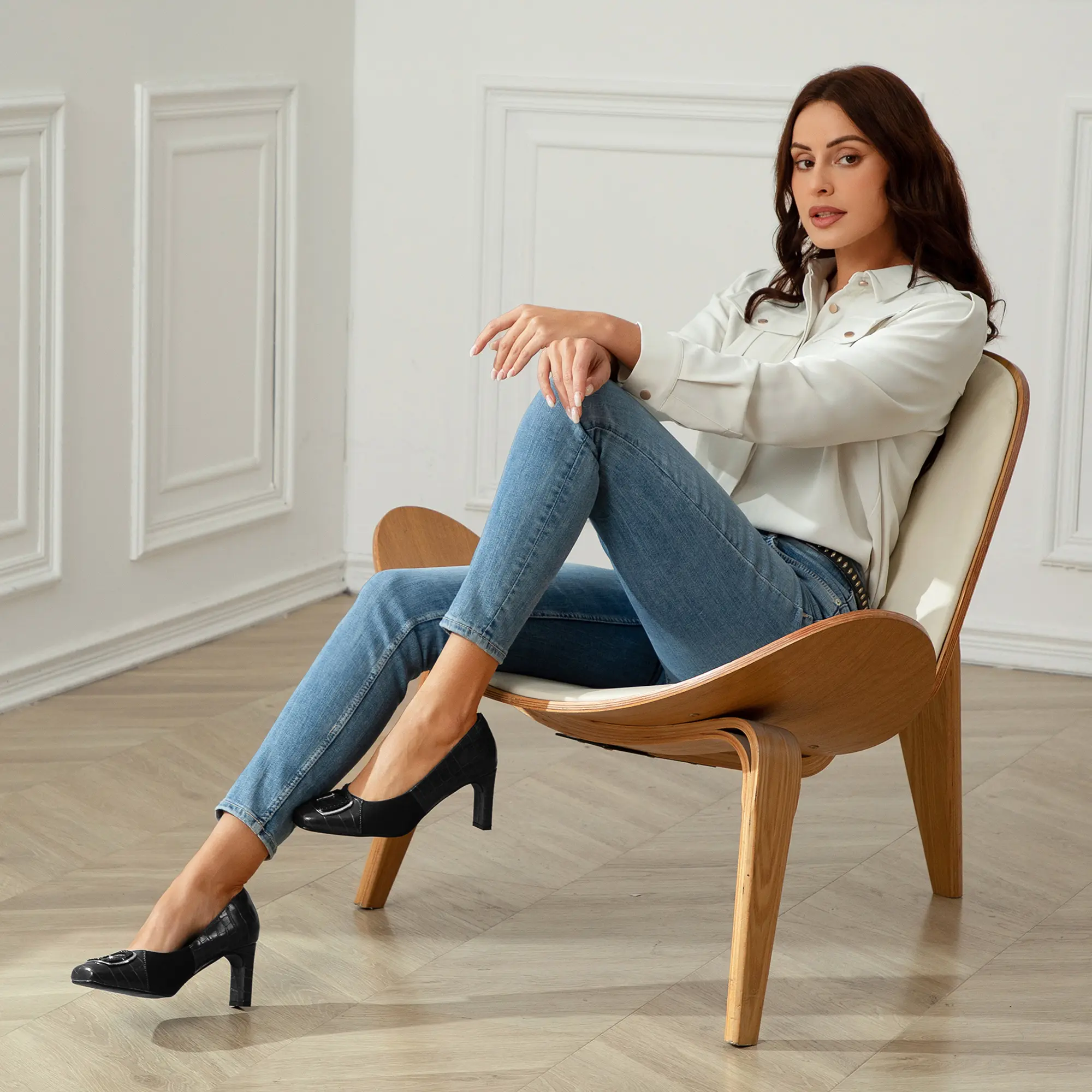 Women's Bella Style Wide-Fit Orthopedic Dress Shoes - Soft Elastic  Synthetic Leather Slip-Ons with Elastic Panels, Bunion Relief, Orthotic  Support, High Heels for Casual Dress Use - TikTok Shop