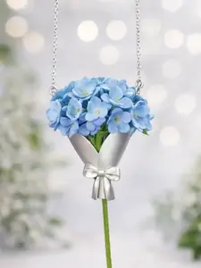 DIY Flower Bouquet Container Necklace for Women, Mini Vase Pendant, Gift for Mom, Romantic Floral Holder Jewelry, Symbol of Love Gratitude Blessing, Customizable Real Flower Necklace, Elegant Gift for Mothers Lover Family (Flowers Not Included)