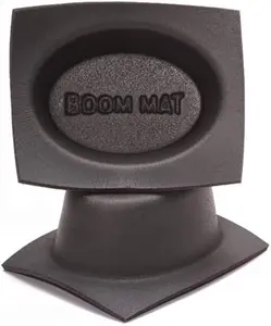 Design Engineering 050380 Boom Mat Speaker Baffles, 6" x 9" Oval (Pack of 2), Black Metal Noise