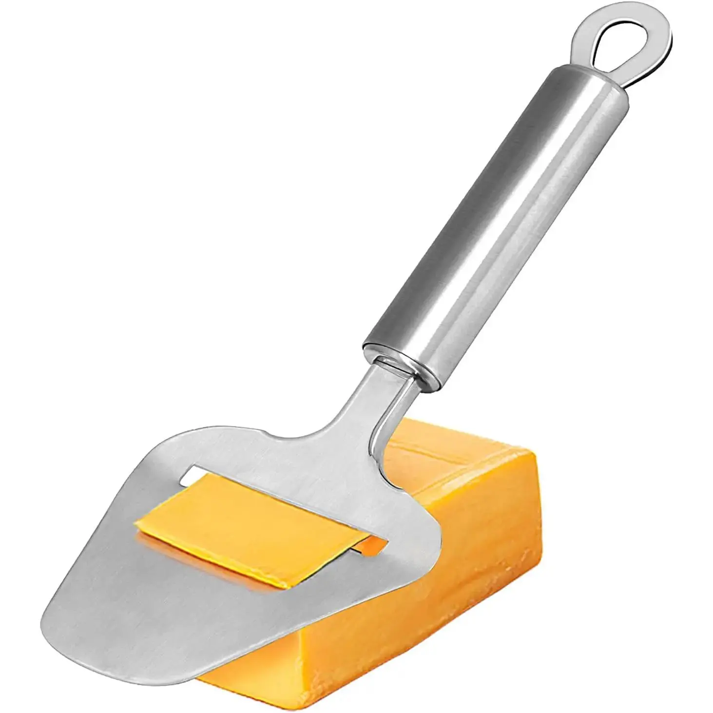 Cheese Slicer Stainless Steel, Cheese  Heavy Duty Plane Cheese , Shaver, Server For Semi-Soft, Semi-Hard Cheese