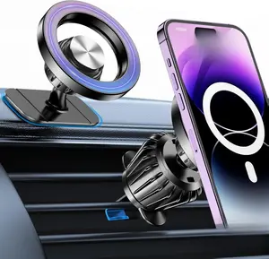 for Magsafe Car Mount【20 Strong Magnets】Magnetic Phone Holder for Car Phone Holder Mount Dash【360°】Cell Phone Holders for Your Car Accessories for Women Men iPhone 16 Pro Max 15 14 13 12 Plus