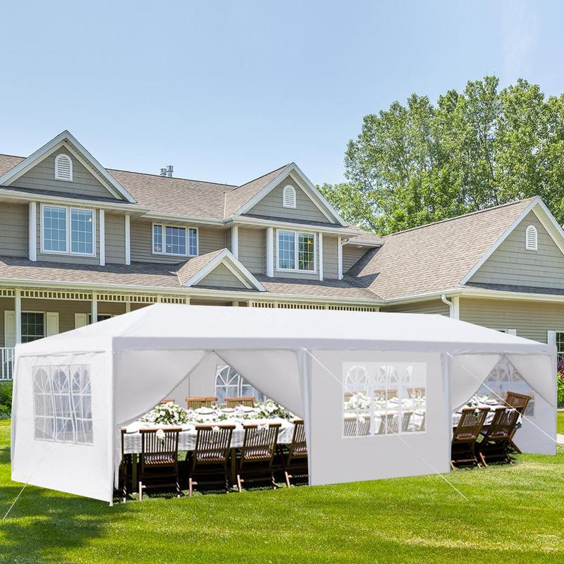 Outdoor Canopy 10 x 10/20/30ft, Party Tents with Removable Sidewalls, Gazebo Shelter for Parties, Outside Waterproof Wedding Canopies