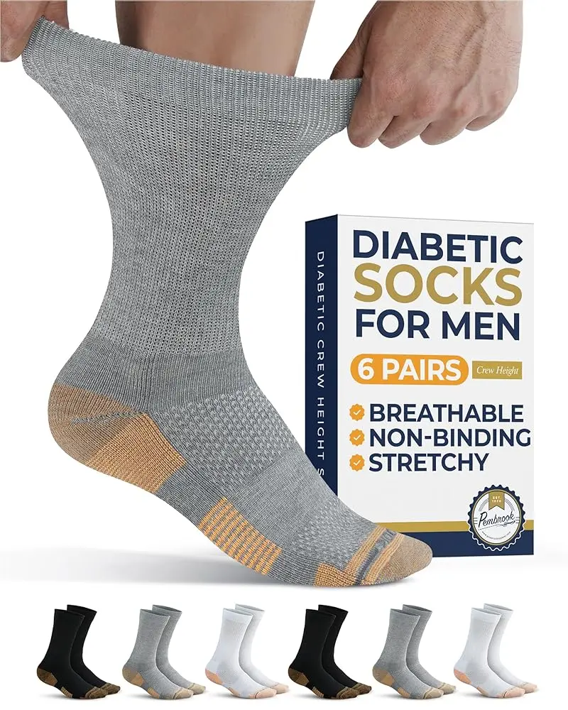 2 Black / 2 White / 2 Gray (With Copper) - 6 Pairs