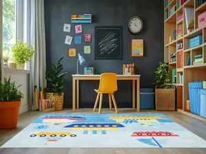 Dynamic Rugs Kidz 8087-999 5x7 Boat Area Rug