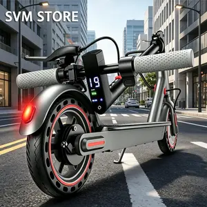 Commuting Electric Scooter for Adults – 8.5" Solid Tires, 350W Motor, 19MPH & Long Battery Life, Dual Brakes, Smart App, Lightweight & Folding