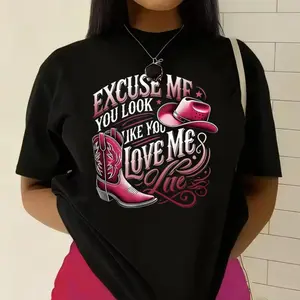 Pardon Me You Seem To Have Affection For Me T Shirt With Western Inspired Humor