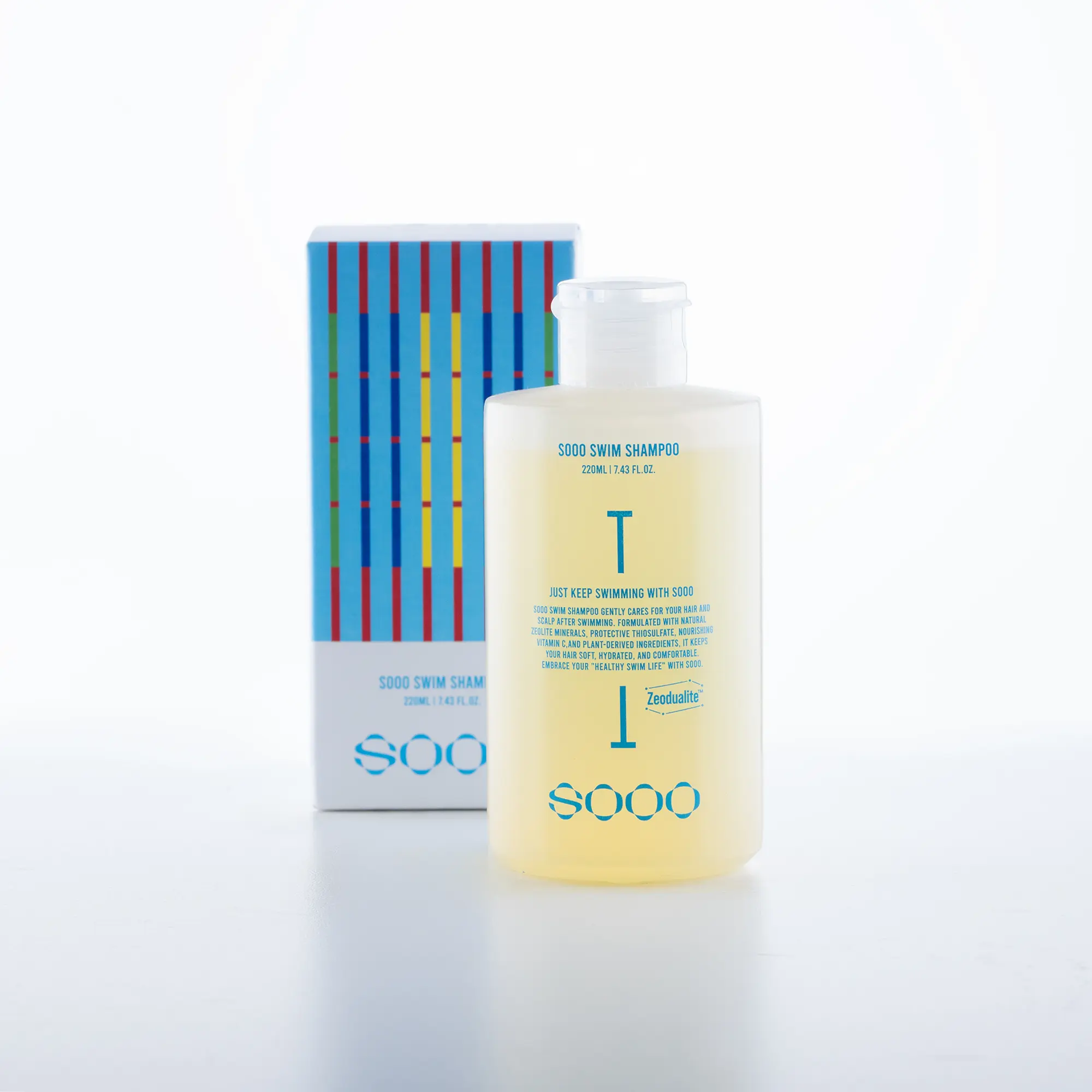 SOOO Post-Swim Hair Care Shampoo 7.43 oz(220ml) - Hair Cleanser for Swimmers (Beauty & Personal Care, Haircare Shampoo)