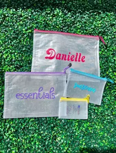 Personalized Wet Bag | Custom Name Pool Bag | Custom Pouch | Waterproof Beach Bag | Vacation Toiletry Bag | Beach Pouch | Swimsuit Bag
