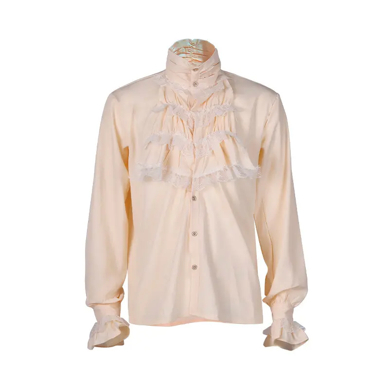 Yellow ruffled shirt