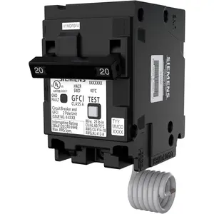 Siemens QP Q220GF 20A Double-Pole 120/240V GFCI Circuit Breaker