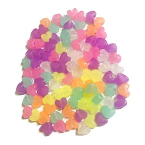Glow in the Dark ♡ Heart Beads