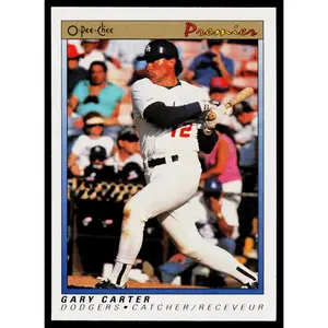 Gary Carter 1991 O-Pee-Chee Premier #19 Los Angeles Dodgers