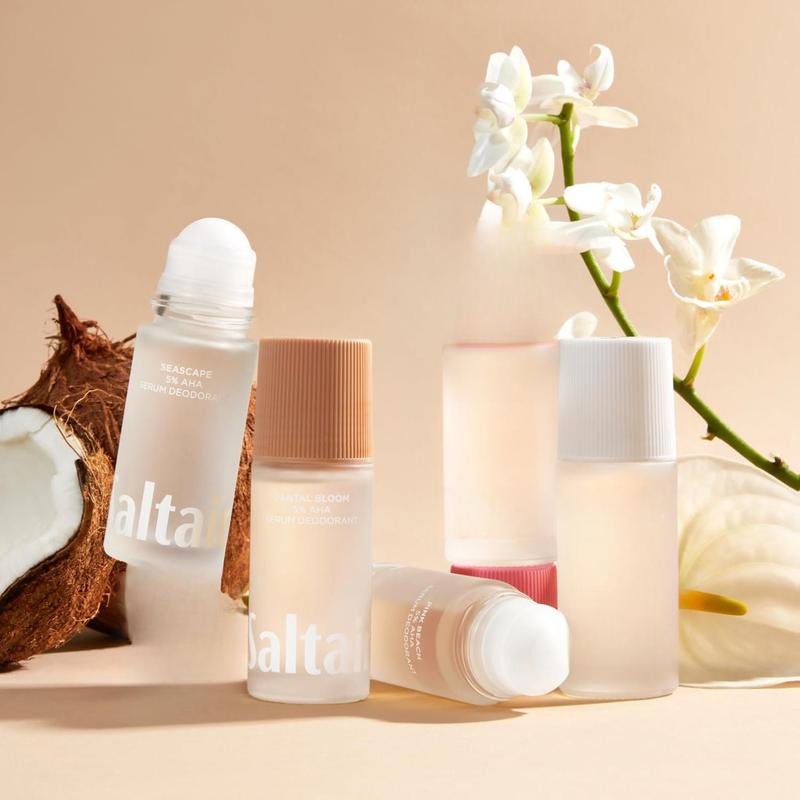 Saltair Serum Deodorant Signature Scents 2 Pack. 5% AHA Formula. Lactic Acid and Mandelic Acid Deodorant. Aluminum Free Odor Control for Women and Men. Travel Essentials, 2x 1.7oz Roll On
