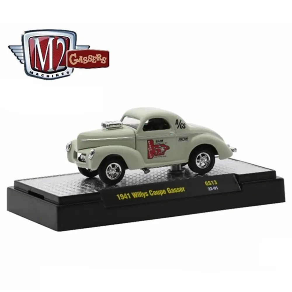 M2 Machines 1941 Willys Gasser B&M Diecast Cars - Original Model with Authentic Features, Detailed Design Collectible Diecast Toy