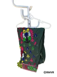 Phulkari shalwar cotton fabric, full embroidery,  Size : standard