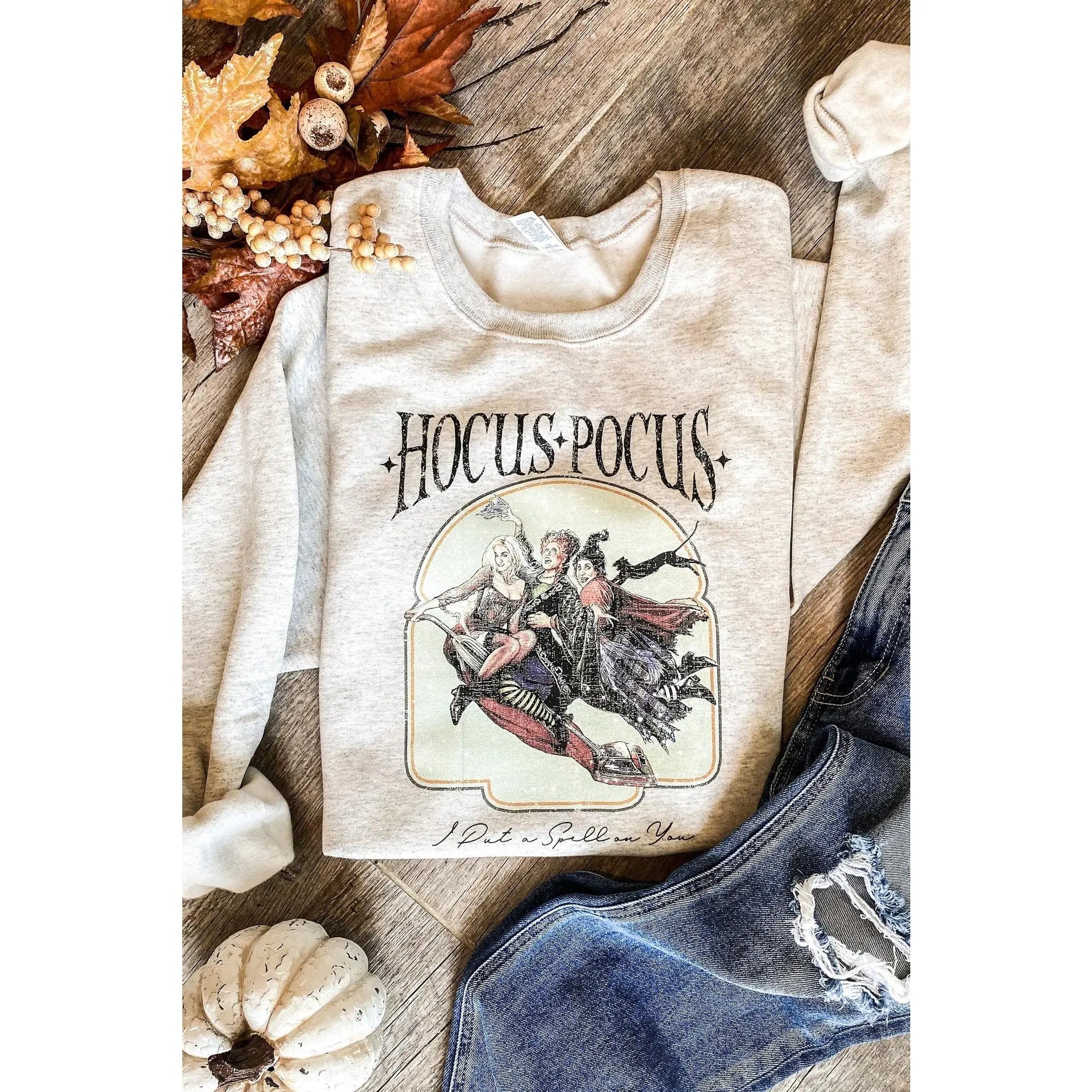 Hocus Pocus Sweatshirt, Vintage Halloween Crewneck, Sanderson Sisters Sweatshirt