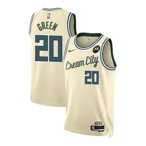 Nike 2025-26 City Edition AJ Green Milwaukee Bucks Swingman Jersey
