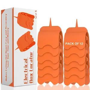 Drywall Outlet Marker - No Measuring Needed Marking Tool for Electrical Box Locator, Hard ABS Plastic Cutout for Installation, Wire Protection