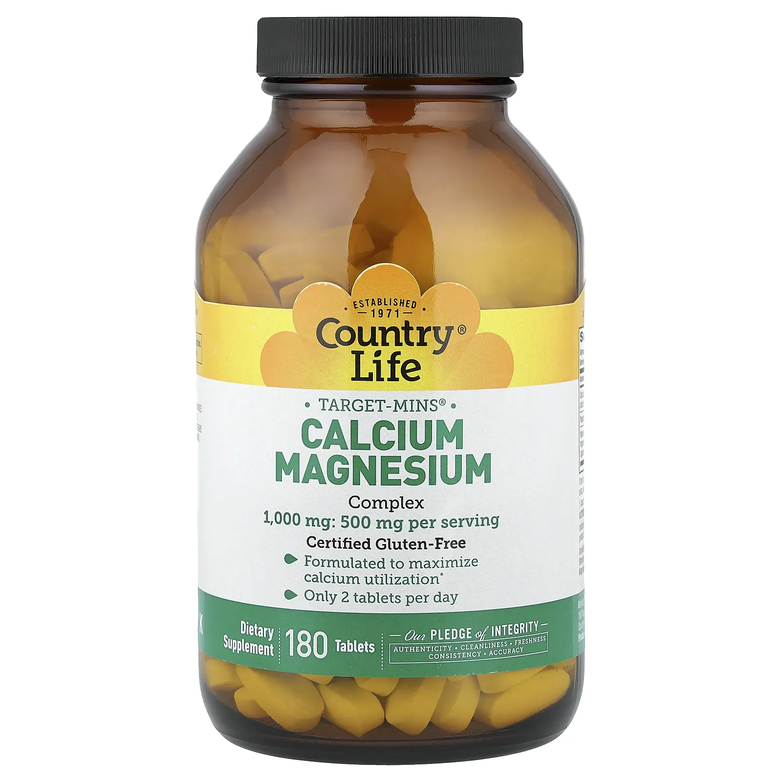 Country Life Target-Mins®, Calcium-Magnesium Complex, 180 Tablets