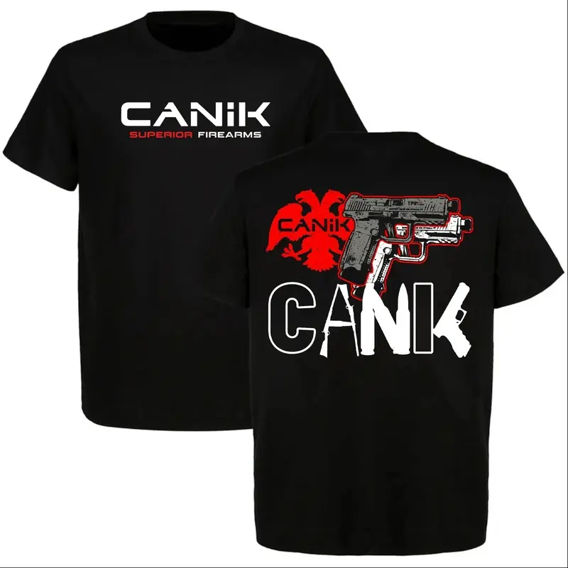 Canik Power Emblem Tactical Sport T-shirt, Sport Shooting Tee, Great Shirt for Gun Enthusiasts, Tactical Style, Full Size, Full Color #   Cotton T-shirt #   Graphic T-shirt #   Men's T-shirt #   Casual Streetwear Top