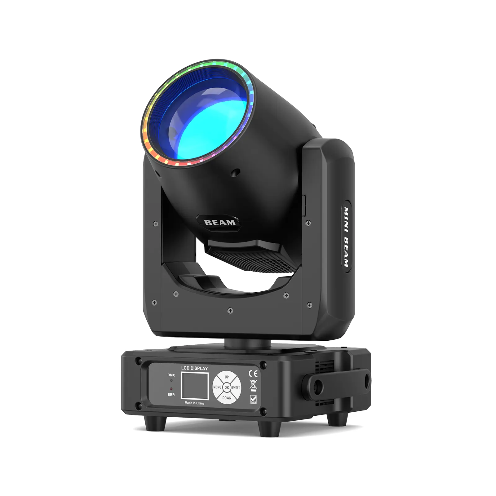 UKING 230W Sound-Controlled Moving Headlight 27-bead RGB stage light 48 lighting effects 540°/270° rotation DMX512 control suitable for home parties Christmas karaoke bars weddings and party lighting