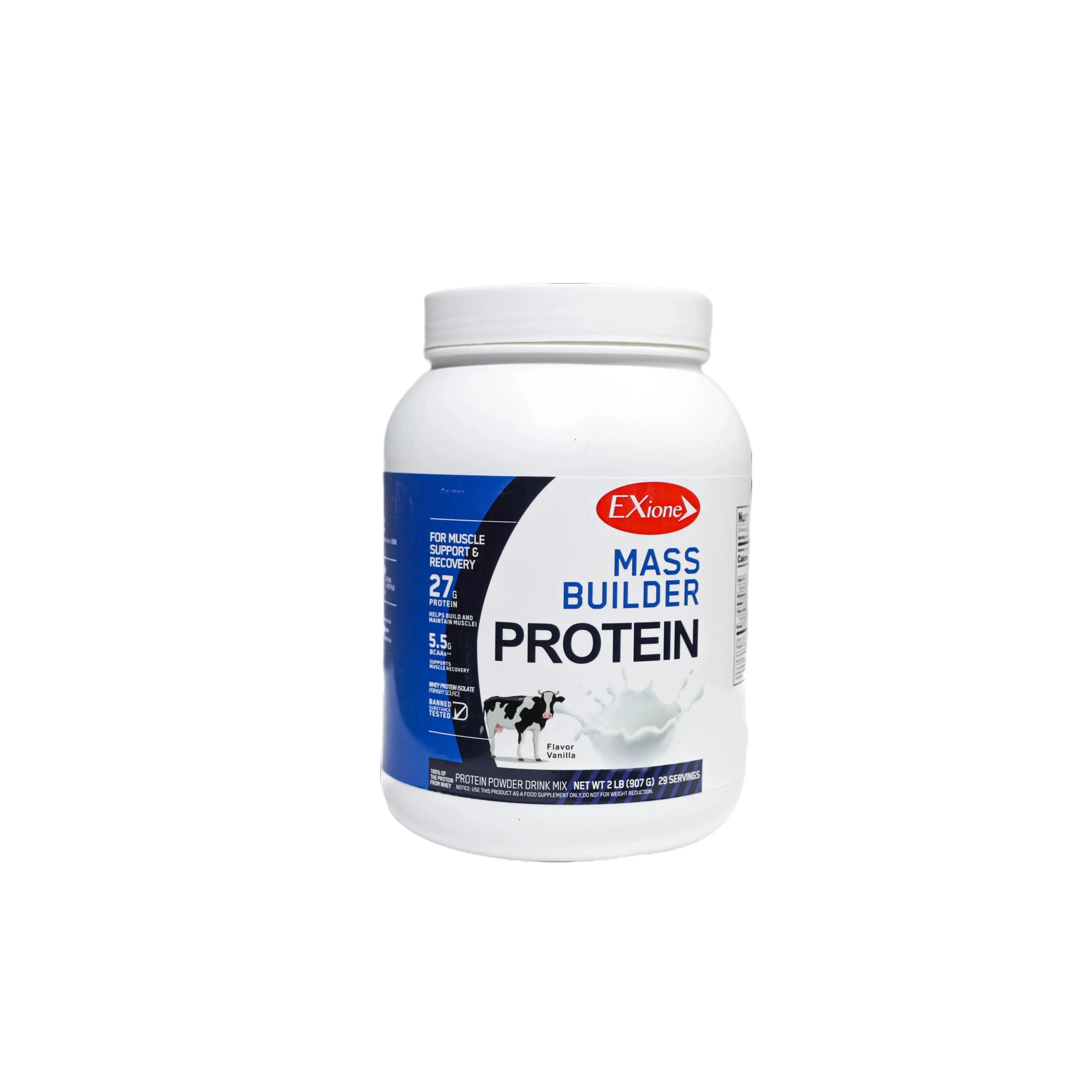 Exione Vanilla Mass Builder Protein Powder for Muscle Growth - High ...