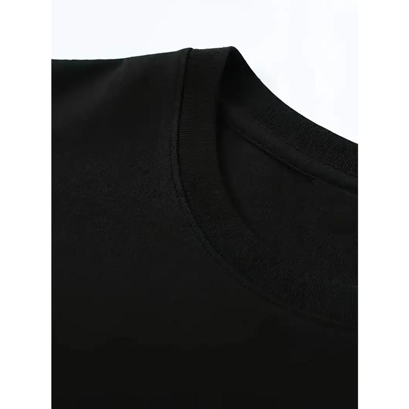 Black Cotton Short-sleeved Top New European and American Street Trend "I love Hyunjin" Printed Loose Casual Short-sleeved T-shirt Round Collar