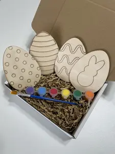 Easter Egg Wooden Painting Kit for Kids - DIY Painting