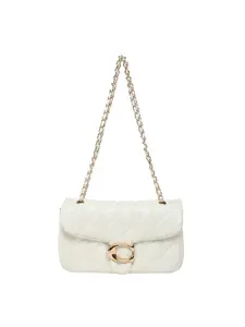 Women Quilted Crossbody Bag 2026 Gold Chain Strap Lightweight Elegant Shoulder Bag for Office Casual Daily