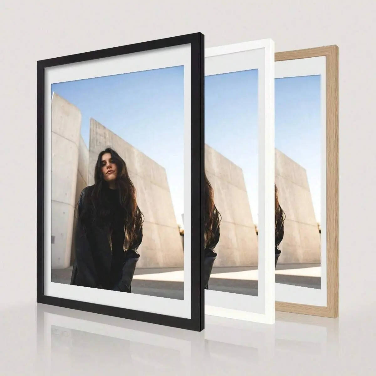 30x40cm Wood Wall Art Poster Frame, Fits 12x16 Inch Photos, Multiple Colors, Ideal for Home, Couple Photos, DIY, Mother's Day Gift