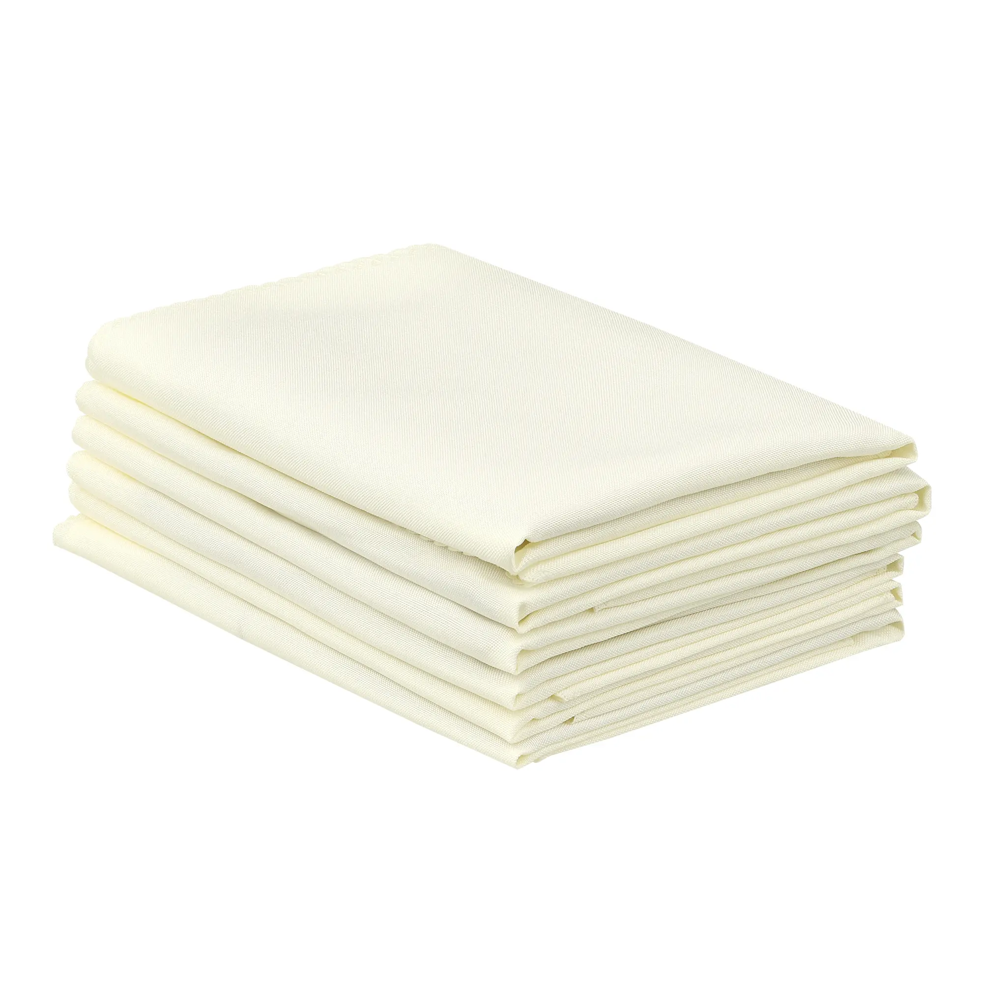 REGALWOVEN 6Pcs Polyester Cloth Napkins, Solid Washable Fabric Napkins, Perfect for Weddings, Parties 19x19inch