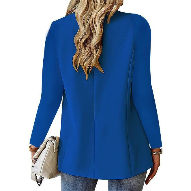 Ins Lapel Button Jacket Fashion Commuter Casual Suit Jacket Women's Long-sleeved Tops Outwear Clothing