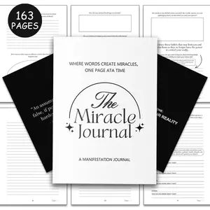 Miracle & Manifestation Planner - Gratitude Journal for Daily Reflection, Positive Affirmations & Intentional Living Notebook