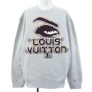 Pre-owned Louis Vuitton Cotton Small Leather Goods Embroidered Sweatshirt