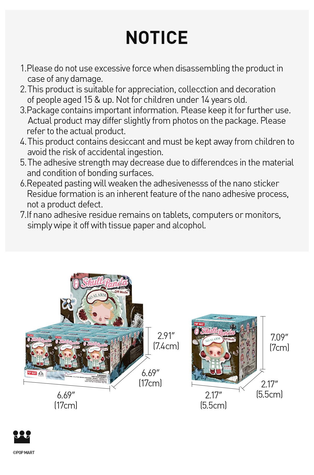 POP MART POP ATTACH θ SKULLPANDA Off Mode Series Blind Box [ship by Sep.17th]