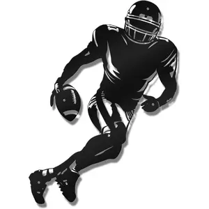 Football Wall Decor, Metal Football Sign for Boys Room, Football Decorations for Locker Football Wall Art