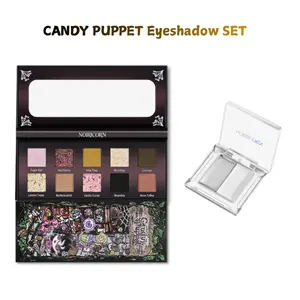 NOIRICORN × @freya86_ff CANDY PUPPET Eyeshadow Palette set- Gothic Meets Candy Color Story,10 Multifunctional Shades