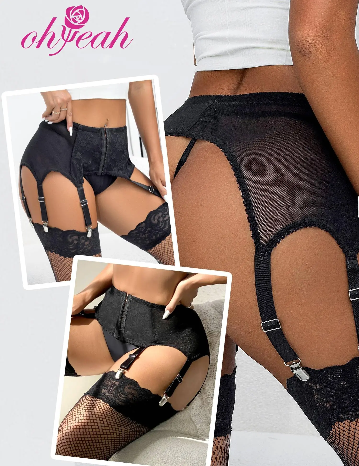 garter belt for plus size Plus Size Lace Garter Belt main image 0