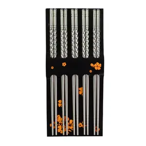 Reusable Metal Chopstick Stainless Steel Chopsticks Classic Style Lightweight 16941-1PACK