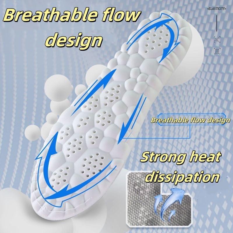 4D Insoles - 4D Cloud Technology Insole - Super Soft, Ultra Comfort Insoles, 4D Sports Shoes Insoles, Acupoint Massage Insole for Foot