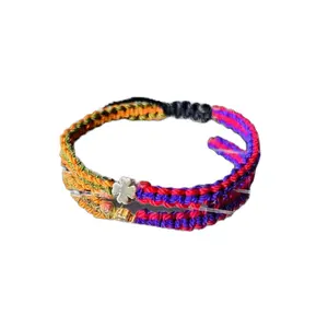 Open Roads Bracelet - Colorful Rope Design with Unique Charm Accessory