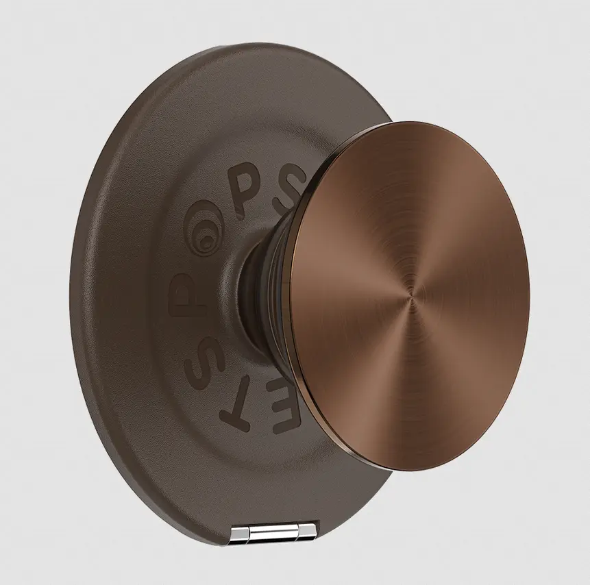 Popsockets Aluminum Cocoa MagSafe Kick-Out Grip & Stand, Mobile Cellphone Smartphone Accessory with Mount Functionality
