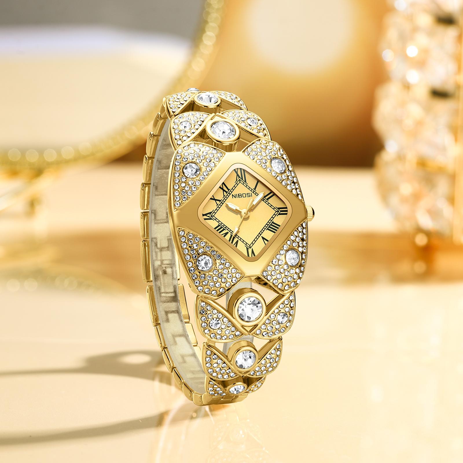 NIBOSI 2712  Women's Watches: Quartz Watches, Stainless Steel Quartz Watches, Water-Resistant Quartz Watches, Minimalist Luxury Quartz Watches  Women's Quartz Watches