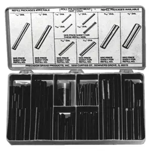 Precision Brand Roll Pin Kit, Including 1/16 inch Dia. Roll Pins for Mechanical Hardware Applications, Dia.: 1/16 Inch