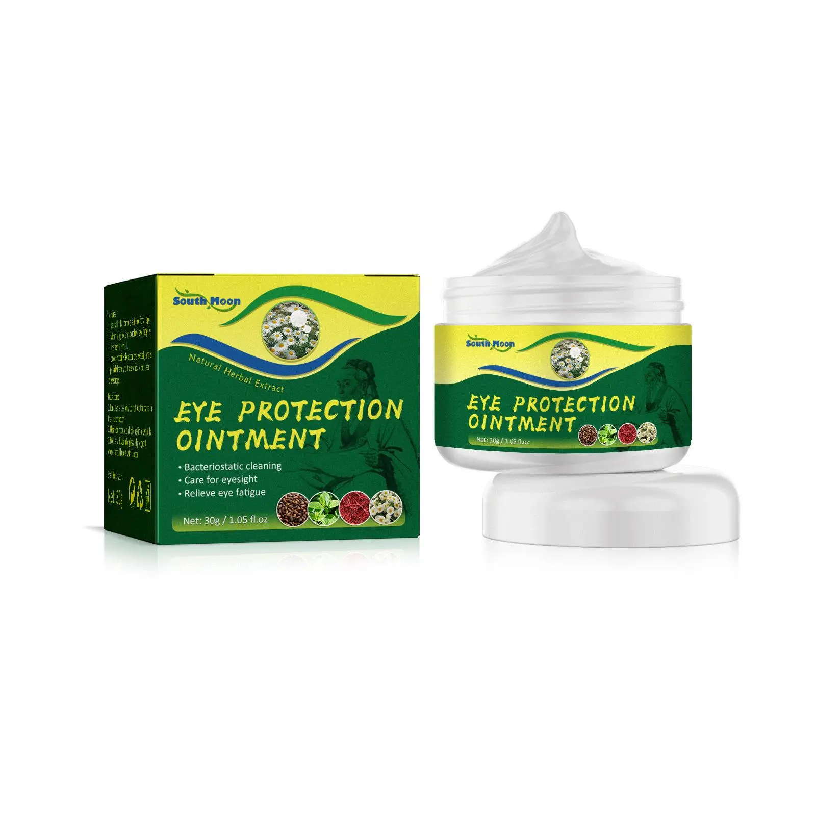 South Moon eye cream, relieve eye fatigue, dry eyes, sore eyes, swelling, firming, hydrating, topical massage eye cream