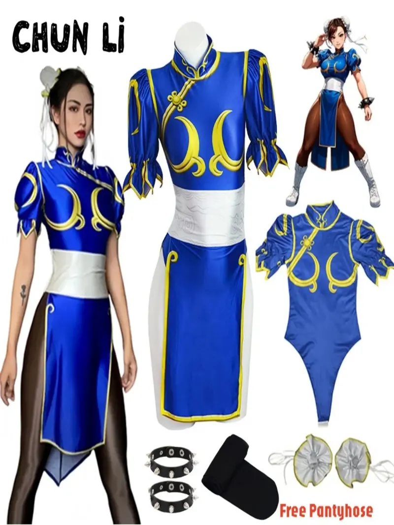 chun li cosplay black dress - TikTok Shop