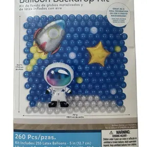 260PCS Ballon Backdrop kit astronaut. Spaces Party. Balloon For birthday theme Party