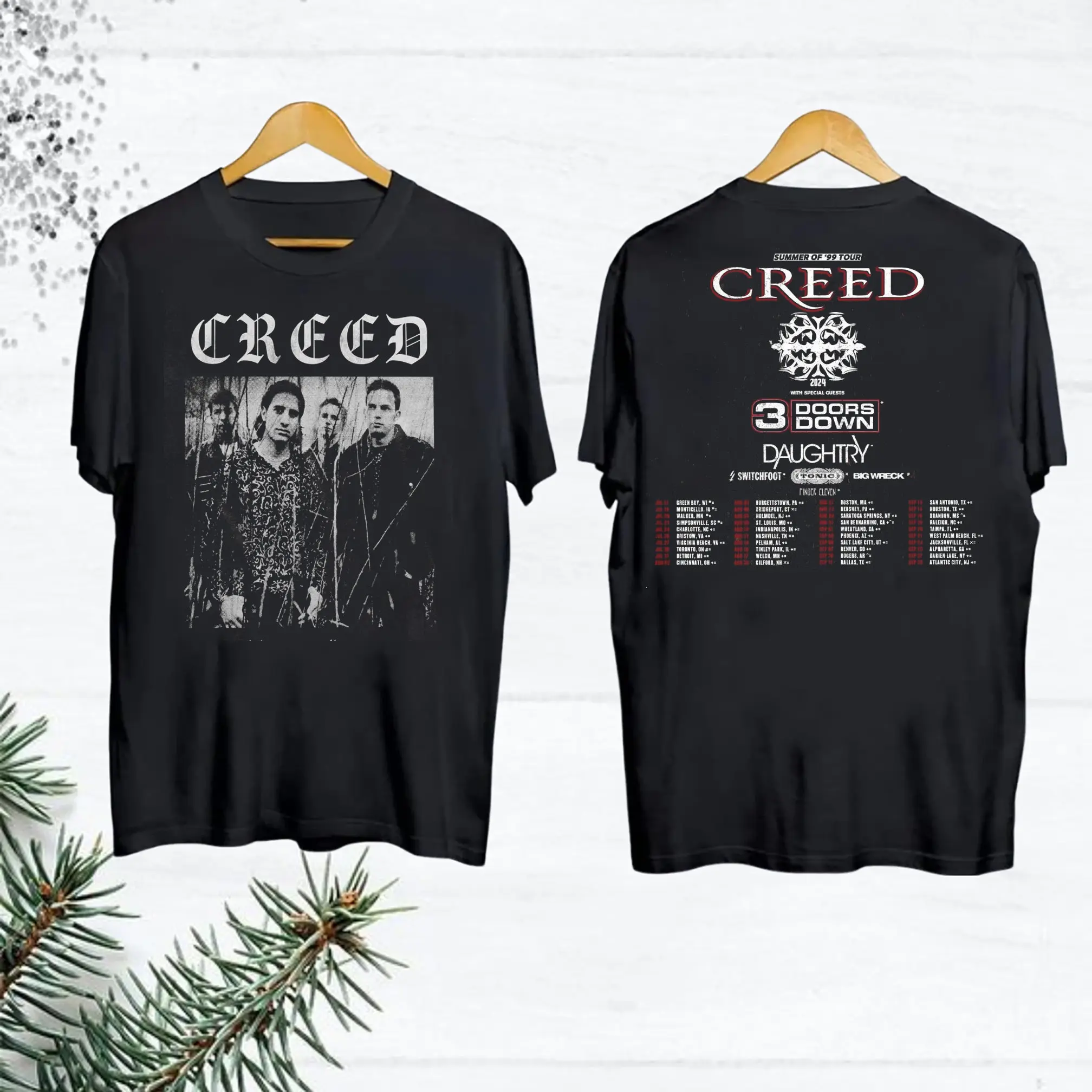 2024 Creed Band Summer Of 99 Tour Shirt Creed Band Fan Gift Shirt Creed 2024 Concert Merch Rock Band Creed Graphic Shirt Creed Shirt